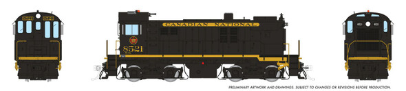 PRE-ORDER: Rapido 36010 - MLW S-13 DC Silent Canadian National (CN) Delivery Scheme: #8521 - HO Scale