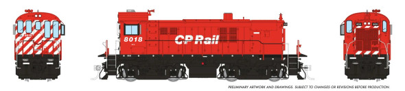 PRE-ORDER: Rapido 36113 - MLW RS-23 (DC Silent) Canadian Pacific (CP) Action Red (8" w/ no Multimark): #8024 - HO Scale