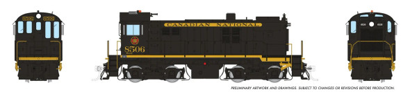 PRE-ORDER: Rapido 36509 - MLW S-13 w/ DCC and Sound Canadian National (CN) Delivery Scheme: #8506 - HO Scale