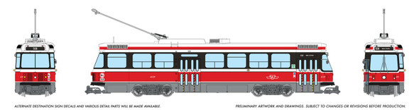 PRE-ORDER: Rapido 702503 - TTC Canadian Light Rail Vehicle w/ DCC and Sound Toronto TTC Early Version: #4029 - HO Scale