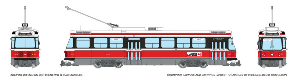 PRE-ORDER: Rapido 702508 - TTC Canadian Light Rail Vehicle w/ DCC and Sound Boston UTDC Demonstrator: #4031 - HO Scale