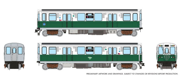 PRE-ORDER: Rapido 588506 - Chicago Transit Authority 2600-series L 2-Car Pair w/ DCC and Sound CTA Work Motor Scheme - N Scale