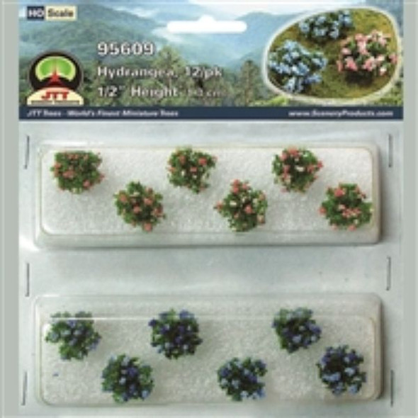 JTT 595609 - Hydrangea:  12/pk    - HO Scale