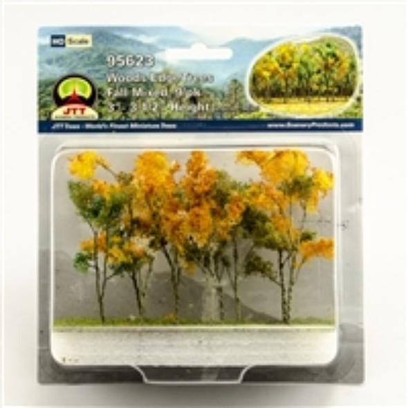 JTT 595623 - Woodsedge: Fall Mixed 9/pk - 3" - 3.5"    - HO Scale