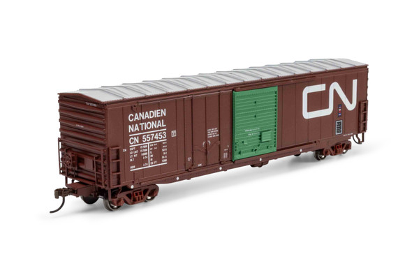 Athearn 1343 - 50' ACF Combo Door Box Car Canadian National (CN) 557453 - HO Scale