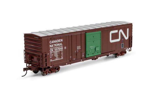 Athearn 1345 - 50' ACF Combo Door Box Car Canadian National (CN) 557648 - HO Scale