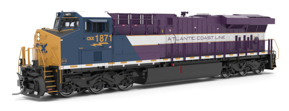 PRE-ORDER: Broadway Limited 9861 - GE ES44AC DC Silent CSX (CSXT) 1871 ACL Heritage - HO Scale