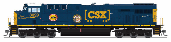 PRE-ORDER: Broadway Limited 9866 - GE ES44AC Paragon4 Sound/DC/DCC, Smoke CSX (CSXT) 3099 - HO Scale