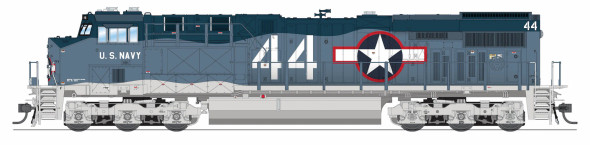 PRE-ORDER: Broadway Limited 9875 - GE ES44AC DC Silent US Navy #44 Fantasy Scheme - HO Scale