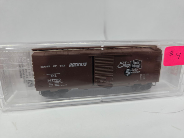 Pre-Owned: Micro-Trains Box 40' Single Door Rock Island RI 147760 - N Scale