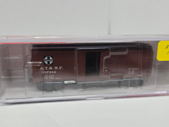 Pre-Owned: InterMountain Box 40' Single Door Santa Fe ATSF 137916 - N Scale
