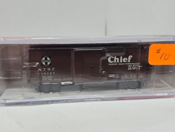 Pre-Owned: InterMountain Box 40' Single Door Santa Fe ATSF 139127 - N Scale