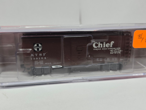 Pre-Owned: InterMountain Box 40' Single Door Santa Fe ATSF 139154 - N Scale