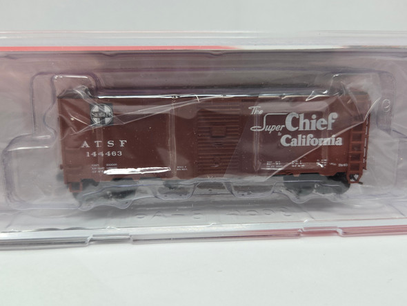 Pre-Owned: InterMountain Box 40' Single Door Santa Fe ATSF 144463 - N Scale