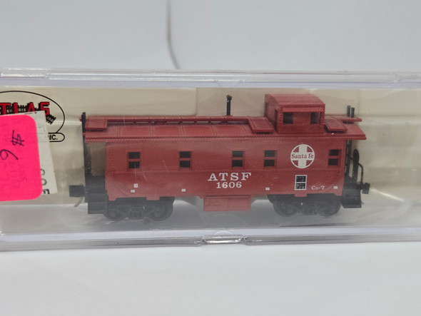 Pre-Owned: Atlas Caboose Steel, Straight Cupola Santa Fe ATSF 1606 - N Scale