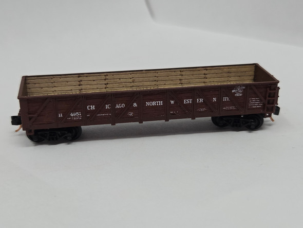 Pre-Owned: InterMountain Gondola Usra Drop Bottom Chicago & North Western C&NW 114951 - N Scale