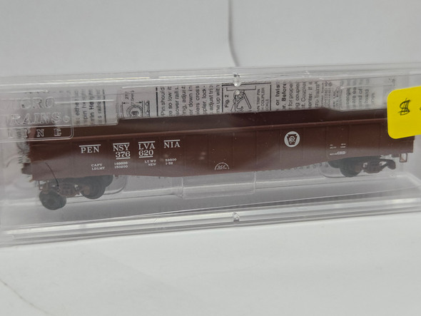 Pre-Owned: Micro-Trains Gondola 15 Panel, Steel Side, Fixed End Pennsylvania PRR 376620 - N Scale