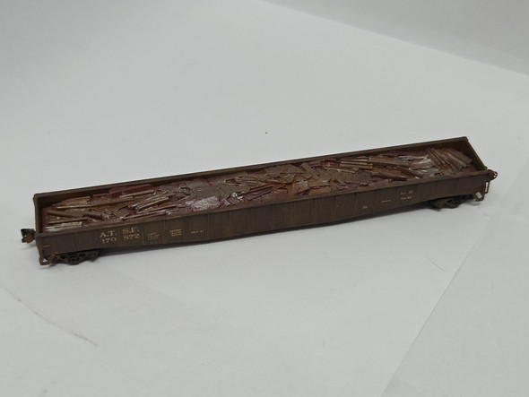 Pre-Owned: Athearn Gondola Fishbelly Mill Santa Fe ATSF 170872 - N Scale