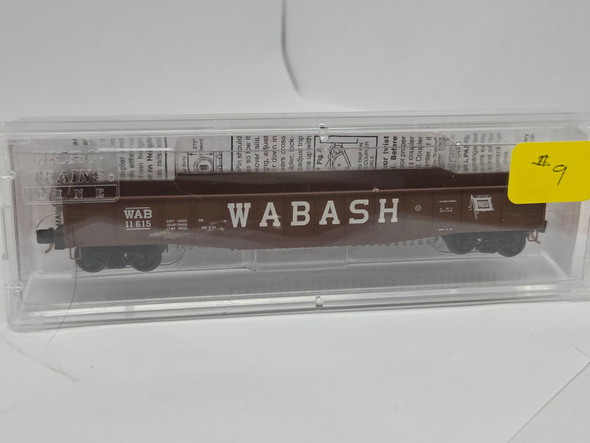 Pre-Owned: Micro-Trains Gondola Fishbelly  Drop Ends Wabash WAB 11615 - N Scale