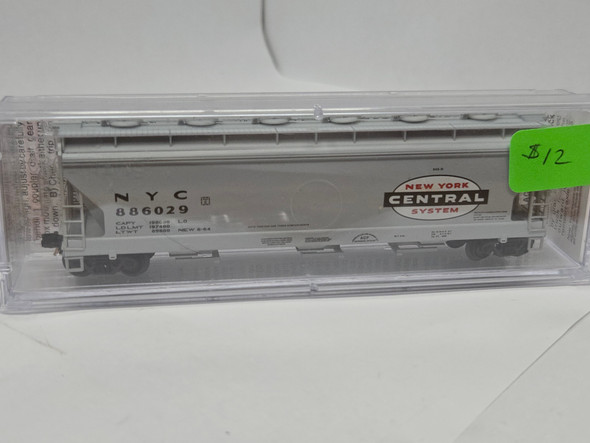Pre-Owned: Micro-Trains Hop Grain 3 Bay Covered New York Central NYC 886029 - N Scale
