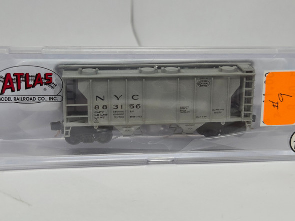 Pre-Owned: Atlas Hopper 2 Bay, Ps 2 Covered New York Central NYC 883156 - N Scale