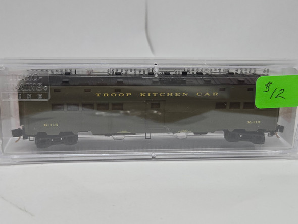 Pre-Owned: Micro-Trains Pass Troop Troop Kitchen U. S. Government K-115 - N Scale