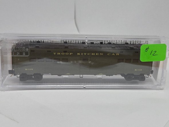 Pre-Owned: Micro-Trains Pass Troop Troop Kitchen U. S. Government K-115 #2 - N Scale