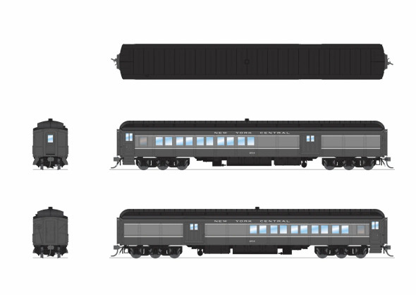PRE-ORDER: Broadway Limited 9743 - Heavyweight Combine New York Central (NYC) 254 - HO Scale