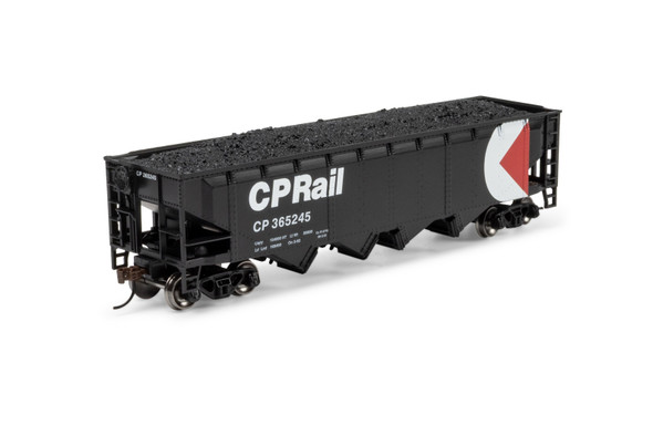 Athearn 1578 - 40' 4-Bay Offset Hopper w/Load Canadian Pacific (CP) 365245 - HO Scale