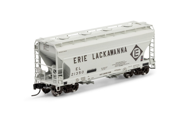 Athearn Genesis 1284 - ACF 2970 2-Bay Covered Hopper Erie Lackawanna (EL) 21350 - N Scale