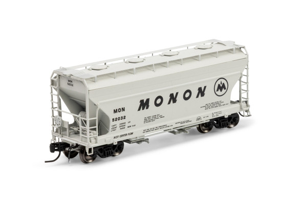 Athearn Genesis 1290 - ACF 2970 2-Bay Covered Hopper Monon (MON) 52032 - N Scale