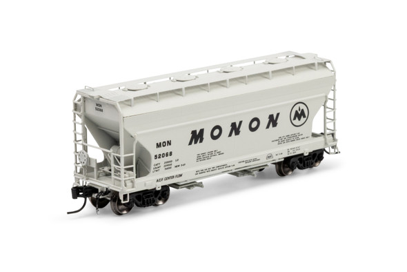 Athearn Genesis 1291 - ACF 2970 2-Bay Covered Hopper Monon (MON) 52068 - N Scale