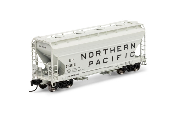 Athearn Genesis 1294 - ACF 2970 2-Bay Covered Hopper Northern Pacific (NP) 75012 - N Scale