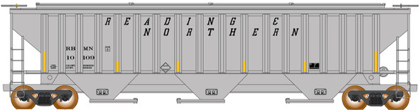 InterMountain 672302-06 - PS 4750 Cu Ft 3-Bay Hopper Reading Blue Mountain and Northern Railroad (RBMN) 10150 - N Scale