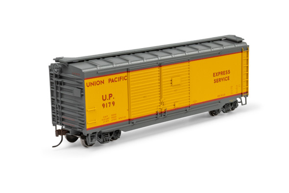 Athearn 72243 - 40' Double Door Express Boxcar Union Pacific (UP) 9179 - HO Scale