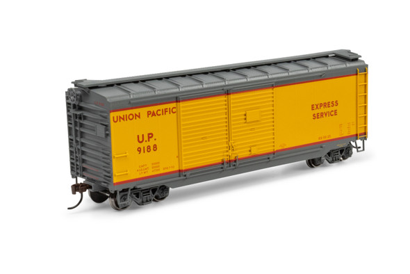 Athearn 72244 - 40' Double Door Express Boxcar Union Pacific (UP) 9188 - HO Scale
