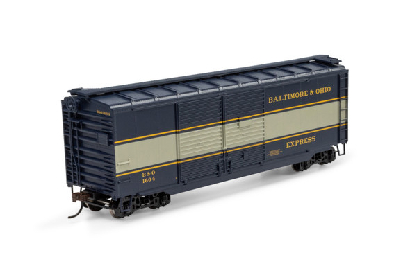 Athearn 72249 - 40' Double Door Express Boxcar Baltimore & Ohio (B&O) 1604 - HO Scale
