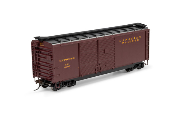 Athearn 72254 - 40' Double Door Express Boxcar Canadian Pacific (CP) 4908 - HO Scale