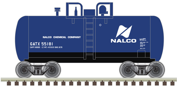 Atlas Trainman 50006887 - Beer Can Shorty Tank Car Nalco (GATX) 55181 - N Scale