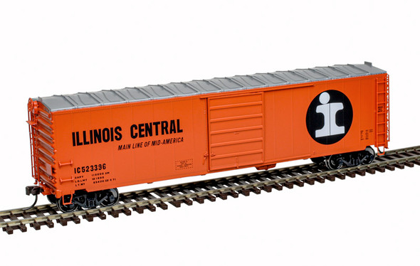 Atlas Master 20007530 - 50' Postwar Single Door Box Car Illinois Central (IC) 523329 - HO Scale
