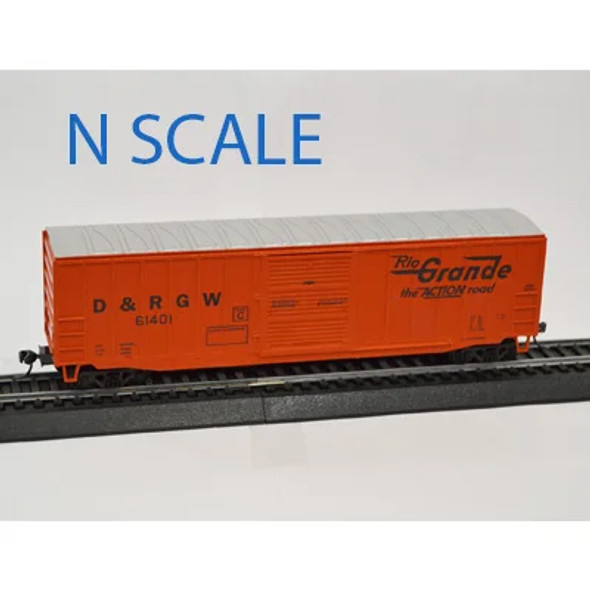 Value Trains USA N10082-61414 - ACF 50'6" BOXCAR Denver & Rio Grande Western (D&RGW) 61414 - N Scale