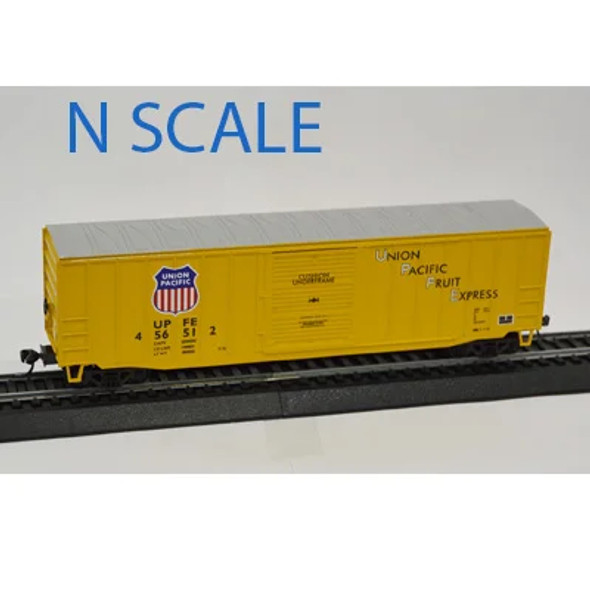 Value Trains USA N10085-456512 - ACF 50'6" BOXCAR Union Pacific (UP) 456512 - N Scale