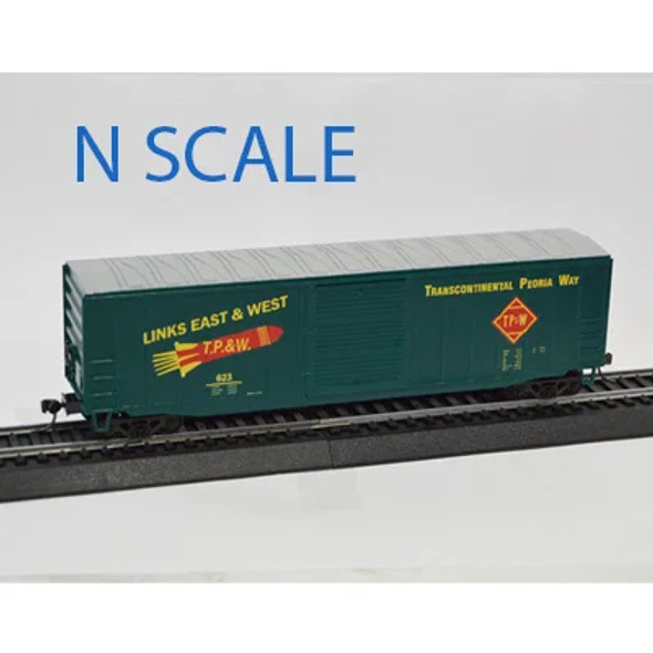 Value Trains USA N10102-623 - ACF 50'6" BOXCAR Toledo, Peoria & Western Railway  (TP&W) 623 - N Scale