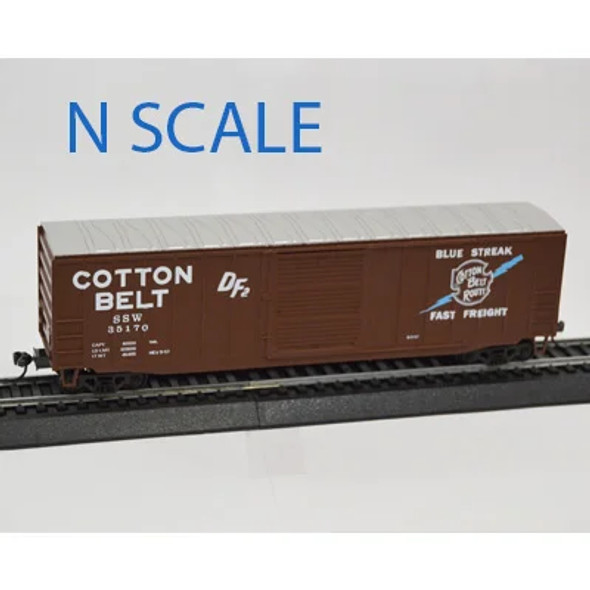 Value Trains USA N10087-35170 - ACF 50'6" BOXCAR Cotton Belt (SSW) 35170 - N Scale