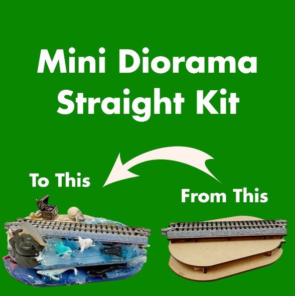 Kato 28-800 - Kato Mini-Dioramas Base Straight Track S124  - N Scale Kit
