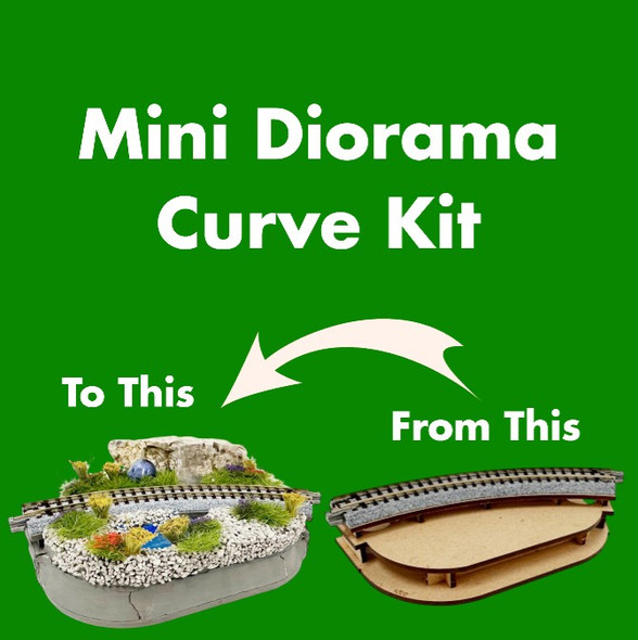 Kato 28-900 - Mini-Dioramas Base Curved Track R183  - N Scale Kit