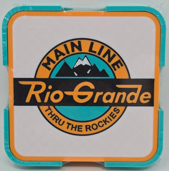 Paducah Custom Shops DRGWSQ01 - Coaster 4-Pack (Square) Denver & Rio Grande Western (D&RGW)