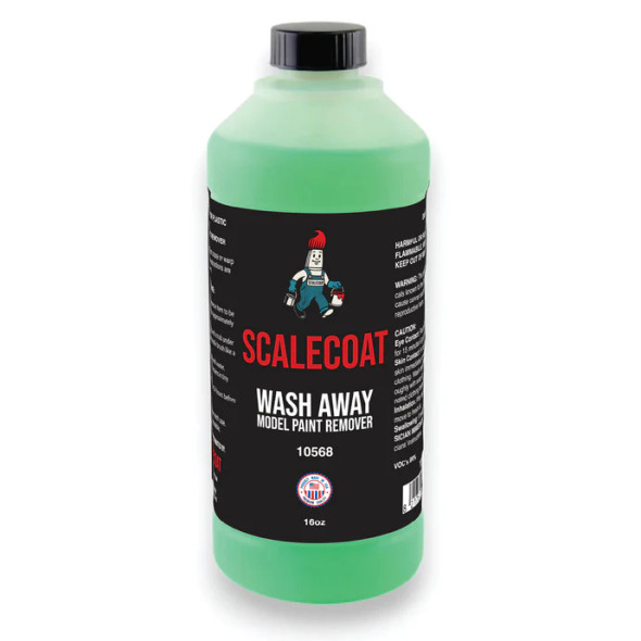Scalecoat 10568 - Scalecoat Wash Away Paint Remover 16oz Bottle   - Multi Scale
