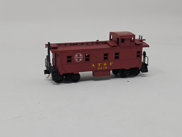 Pre-Owned: Atlas Caboose Steel, Straight Cupola Santa Fe ATSF 2219 - N Scale