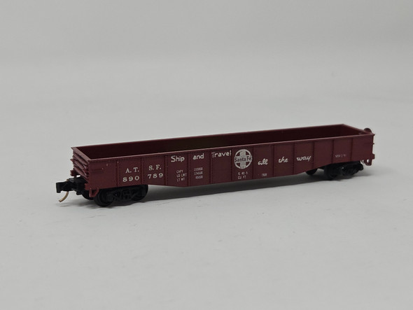 Pre-Owned: Con-Cor Gondola Fish Belly Santa Fe ATSF 890789 - N Scale